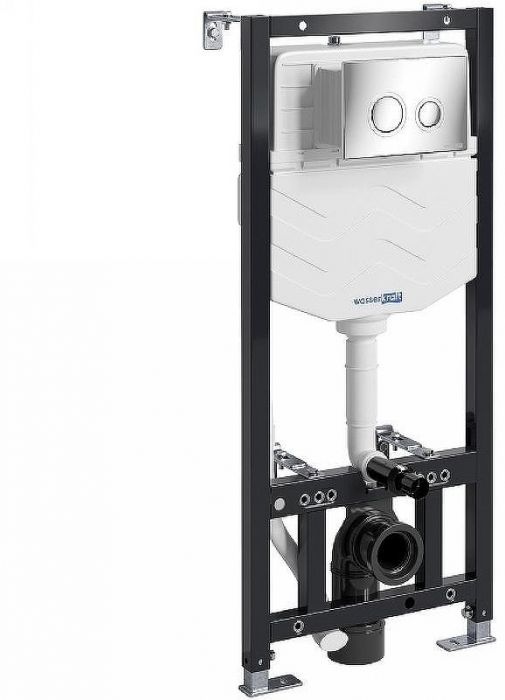 Инсталляция WasserKRAFT Aller 10TLT.010.ME.CH01 для унитаза с клавишей смыва Хром