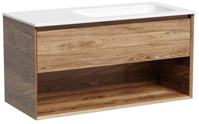 Тумба подвесная SANCOS под раковину правая Marmi 1.0, дуб чарльстон 995х445х520, MR1.0100RECH