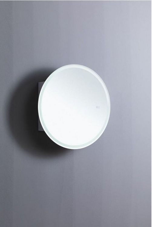 Зеркальный шкаф Aquanet Оптима 70 344785 с подсветкой Белый