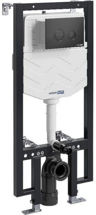Инсталляция WasserKRAFT Vils 56TLT.010.ME.MB01 для унитаза с Черной матовой клавишей смыва