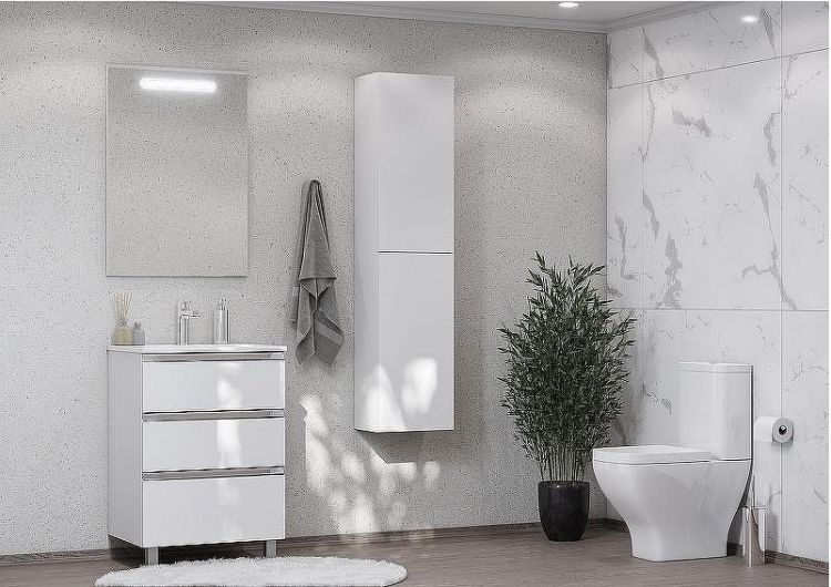 Шкаф пенал Roca The Gap 35 A857427806 подвесной Белый глянец