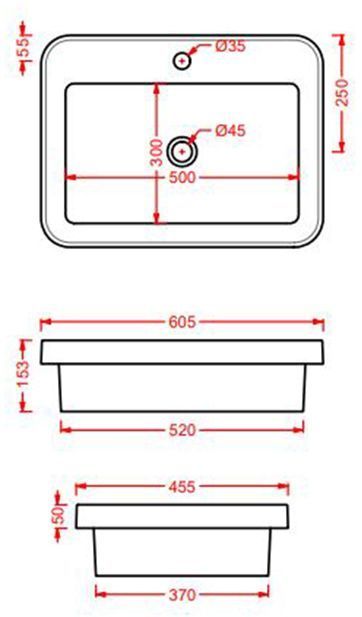 Раковина ARTCERAM FUORI SCALA TFL034 17 00