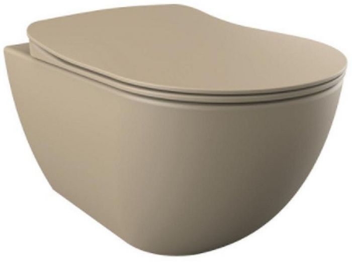 Унитаз Creavit Free FE322-11CM00E-0000 подвесной Капучино матовый без сиденья