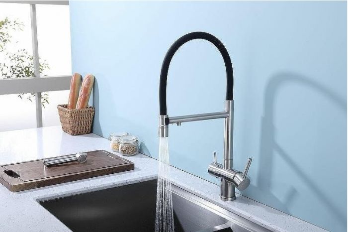 Смеситель для кухни Splenka S70.63.05 Сатин Черный