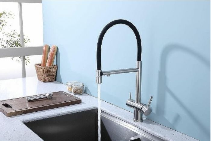 Смеситель для кухни Splenka S70.63.05 Сатин Черный