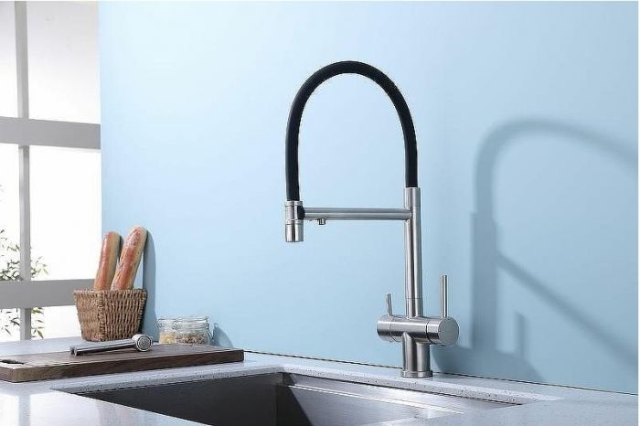 Смеситель для кухни Splenka S70.63.05 Сатин Черный