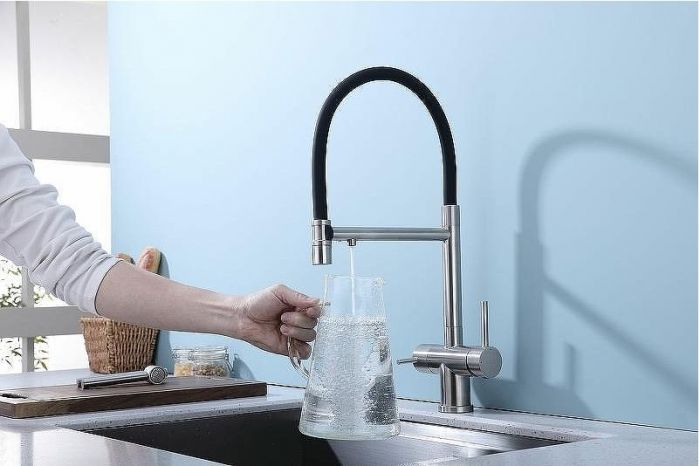 Смеситель для кухни Splenka S70.63.05 Сатин Черный