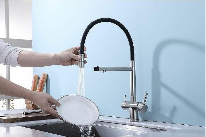 Смеситель для кухни Splenka S70.63.05 Сатин Черный