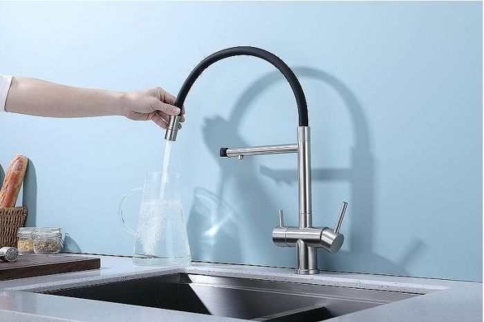 Смеситель для кухни Splenka S70.63.05 Сатин Черный