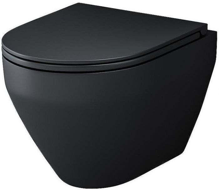 Унитаз AM.PM Spirit V2.0 FlashClean CK70H1103B подвесной с гигиеническим душем и ершиком с сиденьем Микролифт