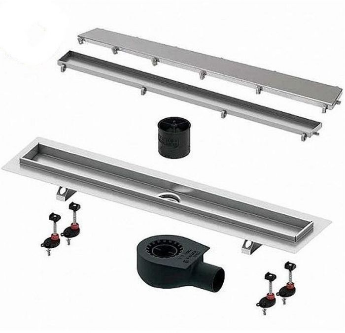 Душевой лоток Tece Linus 80 15103089 с решеткой Хром