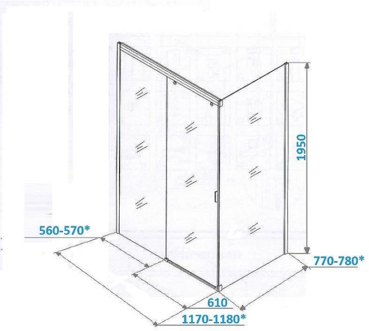Душевой уголок Ceruttispa 120x80 Marbella 120B-L 7909 профиль Черный стекло прозрачное Душевой уголок Ceruttispa 120x80 Marbella 120B-L 7909 профиль Черный стекло прозрачное