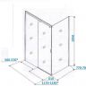 Душевой уголок Ceruttispa 120x80 Marbella 120B-L 7909 профиль Черный стекло прозрачное Душевой уголок Ceruttispa 120x80 Marbella 120B-L 7909 профиль Черный стекло прозрачное
