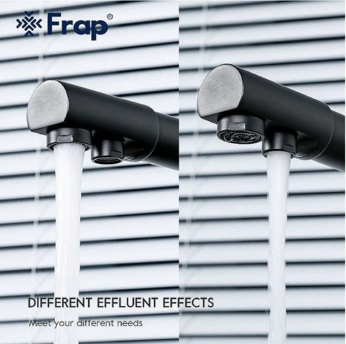 Смеситель для кухни Frap F4352-6 Черный матовый