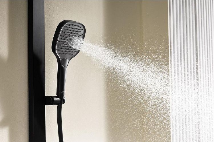 Душевая система Arrow AMG13GH872MB с термостатом цвет Черный матовый