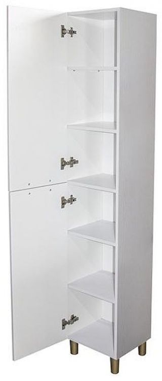 Шкаф пенал Mixline Сура 35 539807 Серый Белый