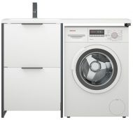 Тумба под раковину Corozo Гера 120 SD-00001911 цвет Белый