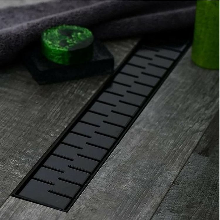 Душевой лоток Paini Medium 550 CH550MC с решеткой Черный матовый