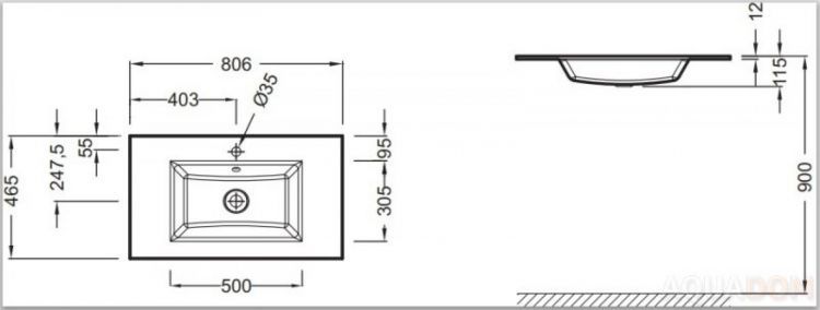 Раковина Jacob Delafon Vox EB2104-DD2 Раковина Jacob Delafon Vox EB2104-DD2