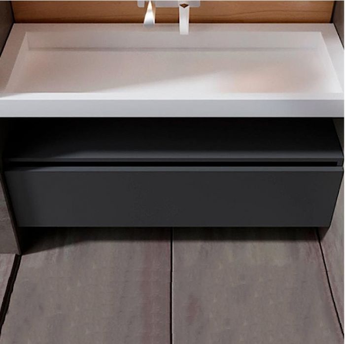 Тумба Boheme Armadi Art Vallessi UNO-S 120 897-120-A mat подвесная Антрацит матовый