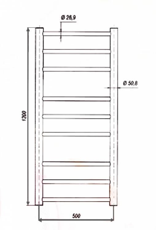 Полотенцесушитель водяной Grota Grosso