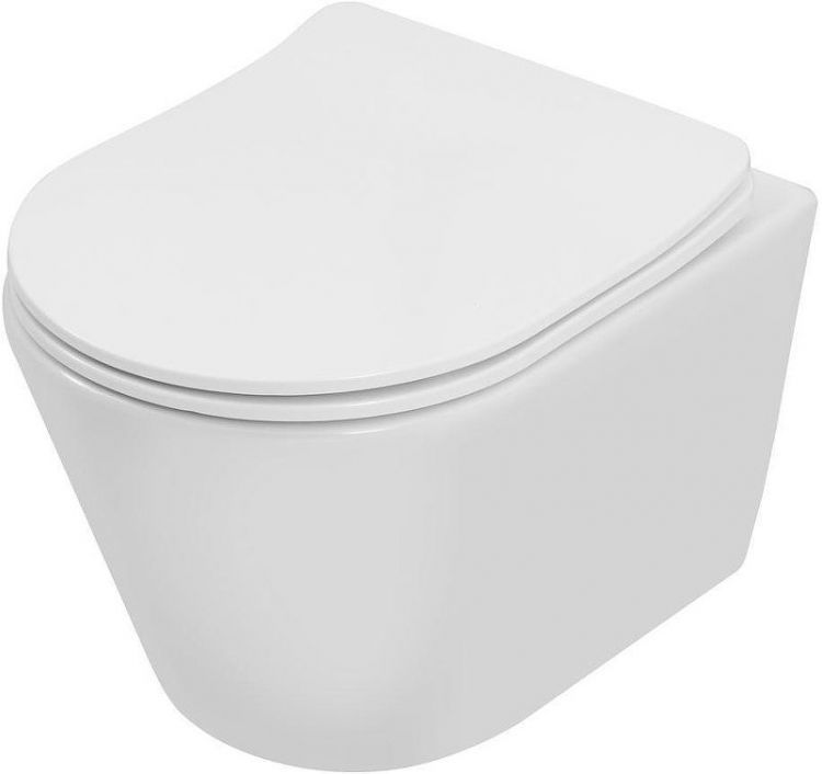 Унитаз Logan L6W 342543 подвесной цвет Белый с сиденьем Микролифт