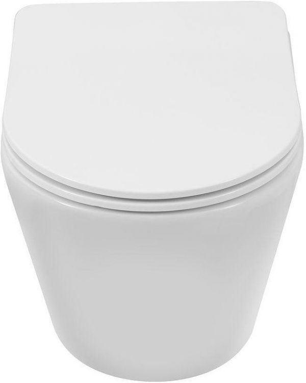 Унитаз Logan L6W 342543 подвесной цвет Белый с сиденьем Микролифт