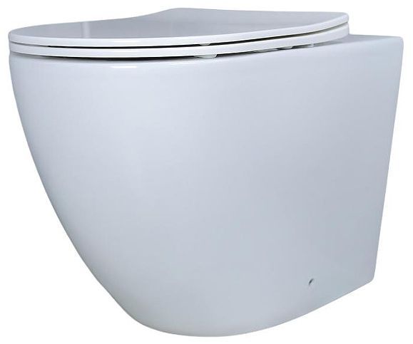 Унитаз Gid Convexo TRS-269 62213Y приставной цвет Белый с сиденьем Микролифт