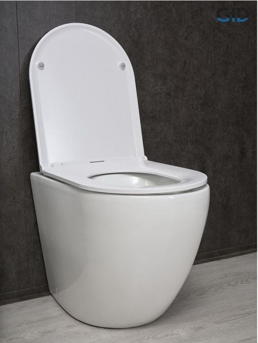 Унитаз Gid Convexo TRS-269 62213Y приставной цвет Белый с сиденьем Микролифт