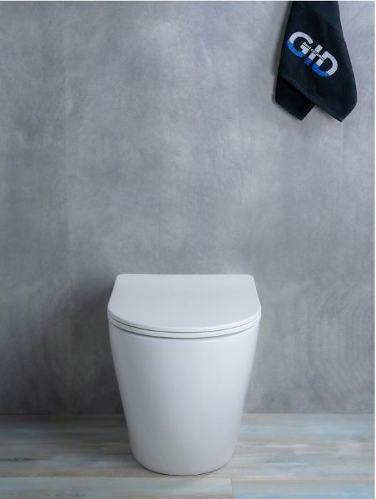 Унитаз Gid Convexo TRS-269 62213Y приставной цвет Белый с сиденьем Микролифт