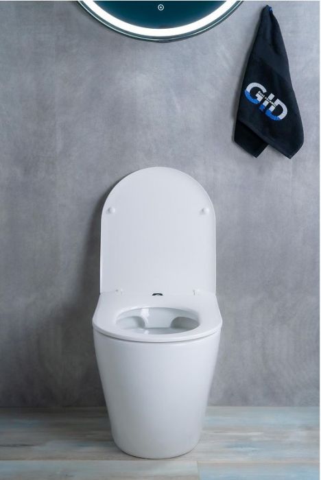 Унитаз Gid Convexo TRS-269 62213Y приставной цвет Белый с сиденьем Микролифт