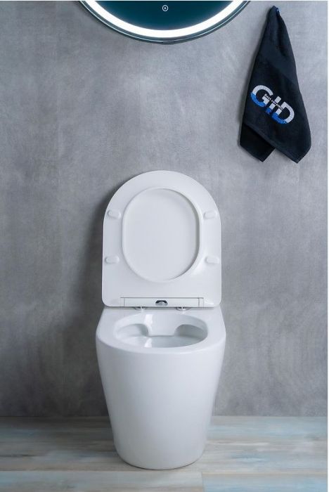 Унитаз Gid Convexo TRS-269 62213Y приставной цвет Белый с сиденьем Микролифт