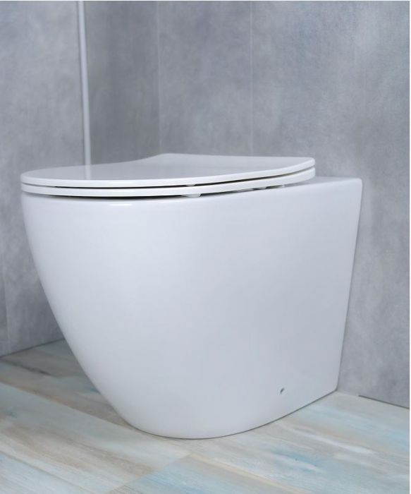 Унитаз Gid Convexo TRS-269 62213Y приставной цвет Белый с сиденьем Микролифт