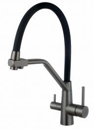 Смеситель для кухни ESKO Kitchen K25GMB цвет Оружейная сталь Смеситель для кухни ESKO Kitchen K25GMB цвет Оружейная сталь