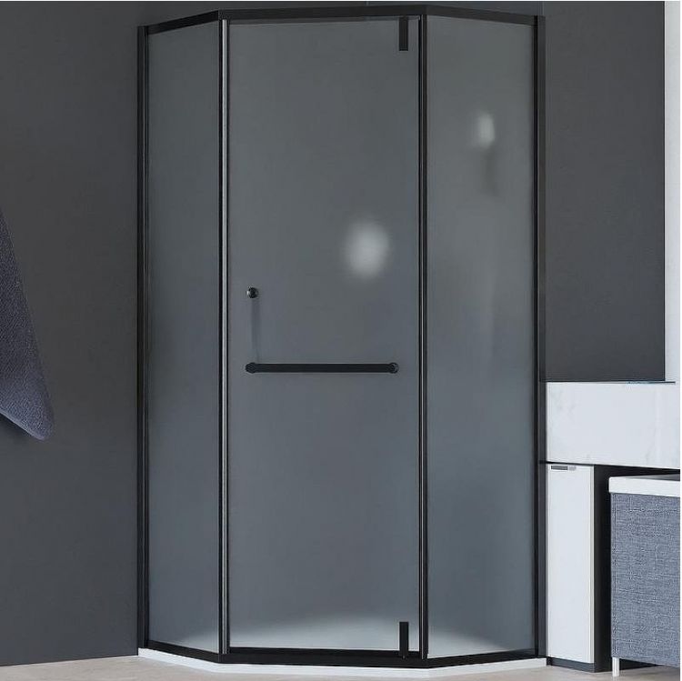 Душевой уголок RGW Hotel HO-084B 90х90 350608499-24 профиль Черный стекло матовое-сатинат