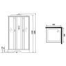Душевая кабина Niagara Classic 90х90 NG-1101-14P без гидромассажа