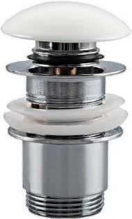 Донный клапан Frap F60-8 click-clack Белый Хром Донный клапан Frap F60-8 click-clack Белый Хром
