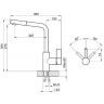 Смеситель для кухни Granula 2502 цвет Алюминиум