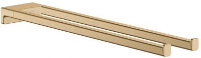 Hansgrohe AddStoris Полотенцедержатель 44.5см., двухрожковый, цвет: шлифованная бронза