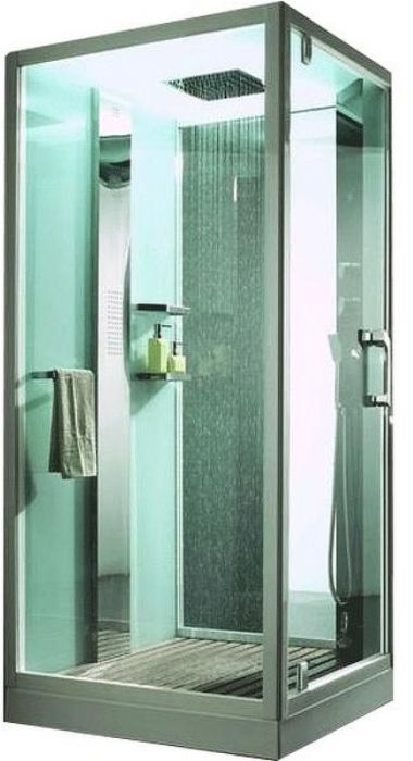 Душевая кабина Orans 100x100 L 89101lw с баней профиль Белый задние стенки Белые