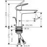 Hansgrohe Logis Смеситель для раковины, на 1 отв., с донным клапаном, цвет: хром