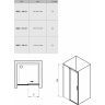 Душевая дверь в нишу 110 см Ravak Matrix 0WLD0C00Z1 L, transparent, хром