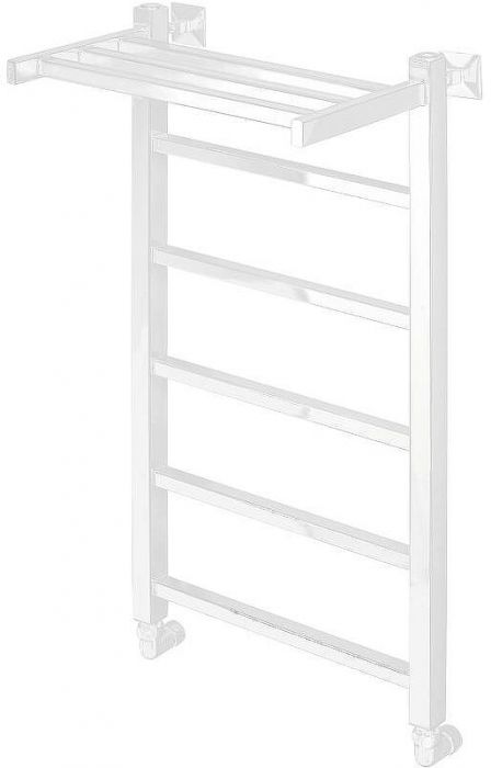 Водяной полотенцесушитель Comfysan Marte-K W-6 80x40 012595 с полкой Белый матовый