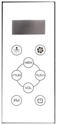 Душевая кабина Bas Фиджи (белая стенка, рифленое стекло)