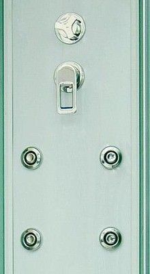 Душевая кабина Bas Фиджи (белая стенка, рифленое стекло)