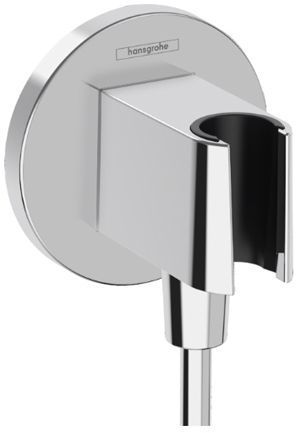 Hansgrohe FixFit S Шланговое подсоединение с держателем ручного душа, цвет: хром