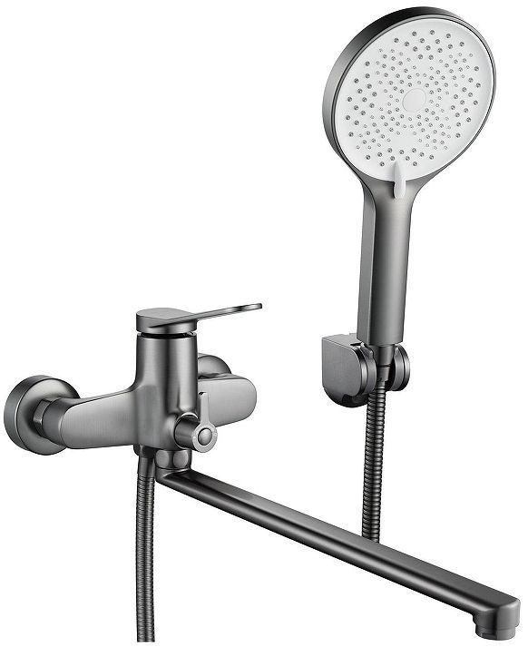 Смеситель для ванны Shevanik S6222T универсальный цвет Оружейная сталь Смеситель для ванны Shevanik S6222T универсальный цвет Оружейная сталь