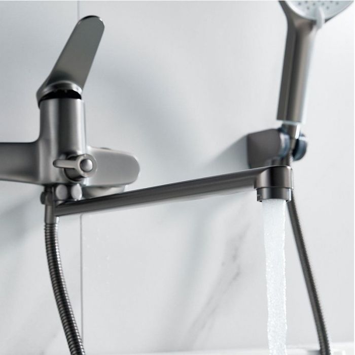 Смеситель для ванны Shevanik S6222T универсальный цвет Оружейная сталь