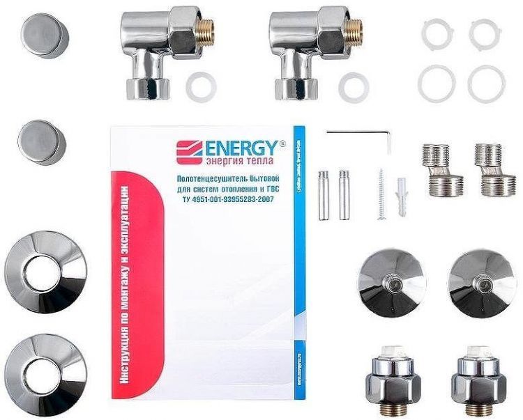 Водяной полотенцесушитель Energy Ideal 1000х500 EWTRIDEAL1005000000 Хром