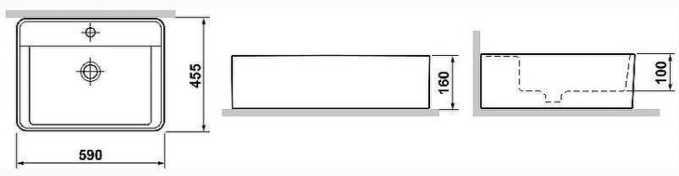 Раковина Laguraty 59 5275B Белая